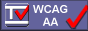 Valid WCAG AA logo
